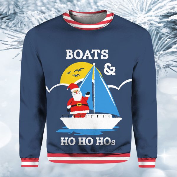 Boats & Ho Ho Hos Ugly Christmas Sweater