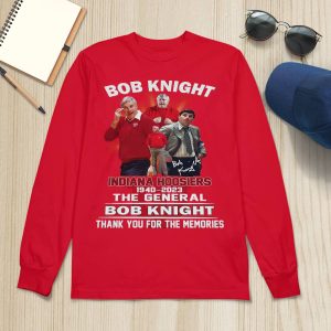 Bob Knight Indiana Hoosiers 1940 2023 The General Bob Knight Shirt3