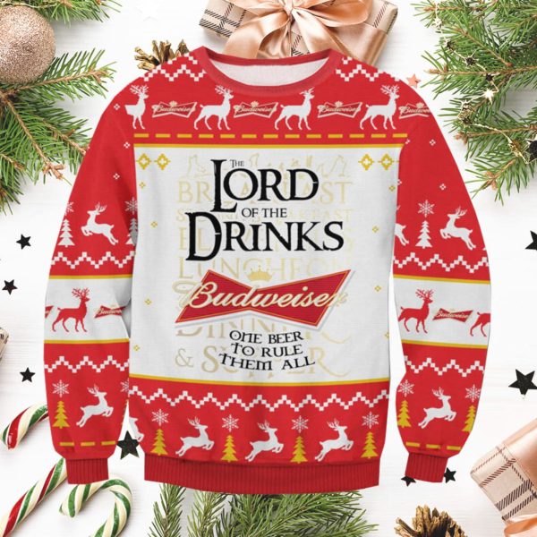Budweiser Lord Of The Rings Ugly Sweater