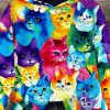 Cat Art Print Casual Hoodie