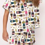 Champagne Wine Bottle Pajama Set