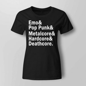 Charles Anthony Emo & Pop Punk & Metalcore And Hardcore & Deathcore Shirt