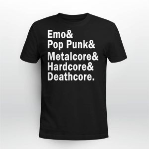 Charles Anthony Emo & Pop Punk & Metalcore And Hardcore & Deathcore Shirt3