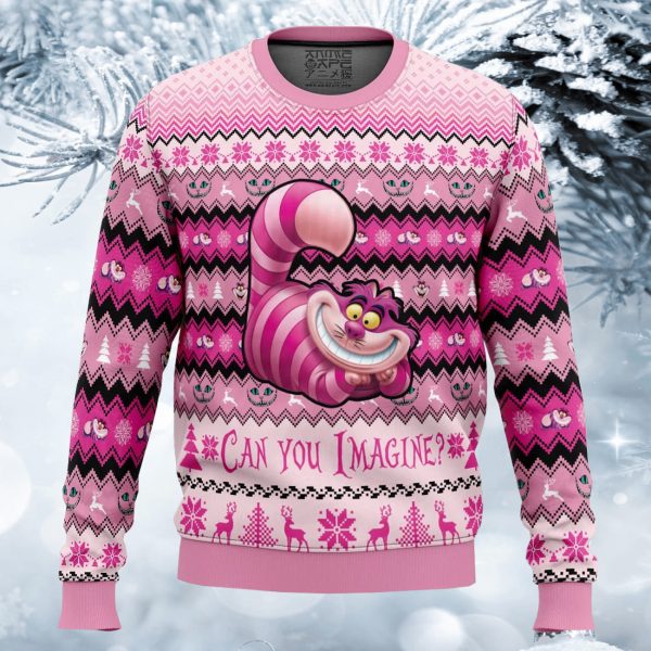 Cheshire Alice in Wonderland Ugly Christmas Sweater