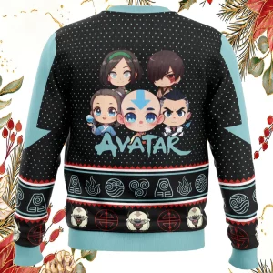 Chibi Avatar The Last Airbender Ugly Christmas Sweater