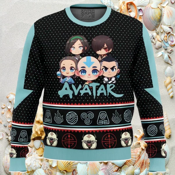 Chibi Avatar The Last Airbender Ugly Christmas Sweater