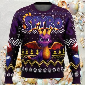 Christmas Dragon Spyro Ugly Christmas Sweater1