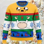 Christmas Finn and Jake Adventure Time Ugly Christmas Sweater