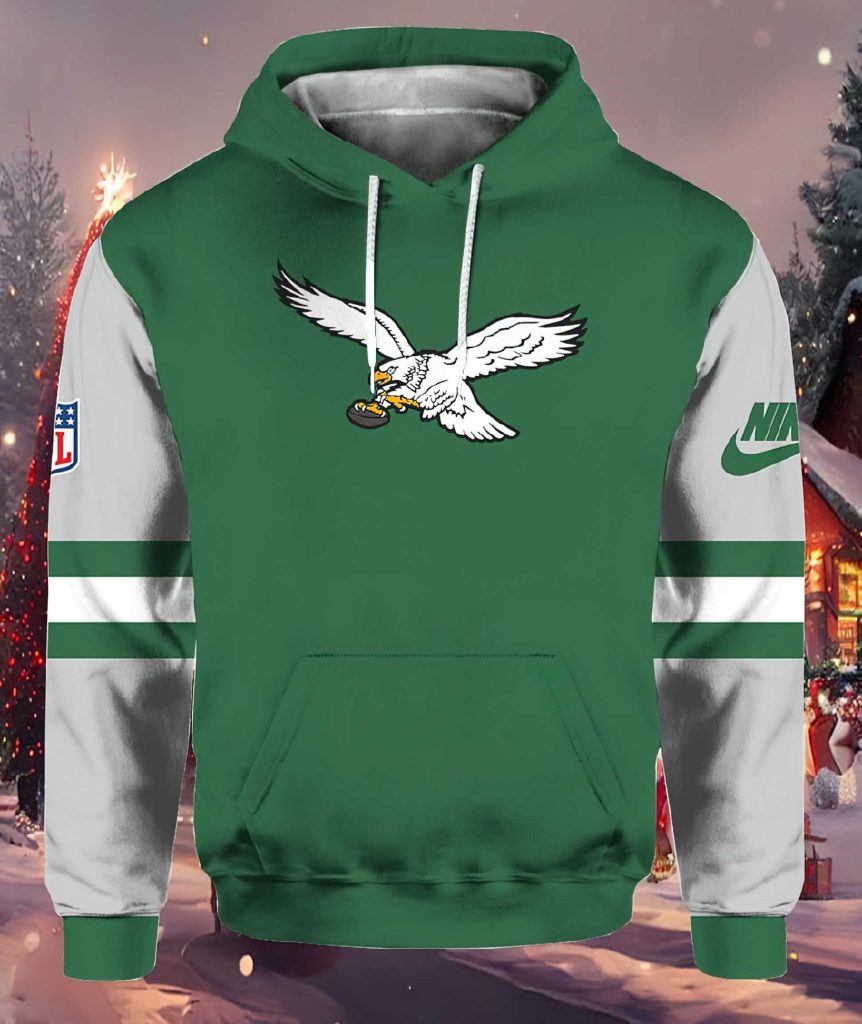 Eagles short sleeve discount hoodie