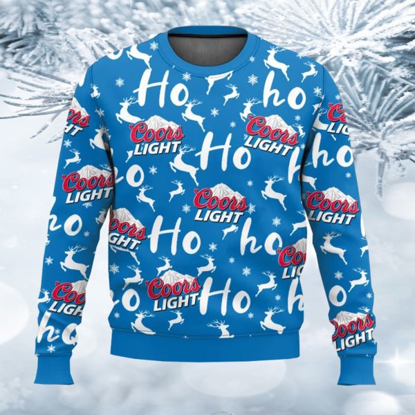 Coors Light Christmas Hohoho Ugly Sweater