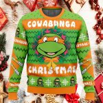 Cowabunga Christmas Ninja Turtles Ugly Christmas Sweater