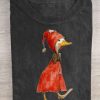 Cute Duck Art Print Casual Shirt