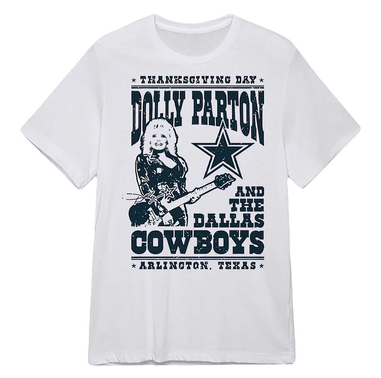 Dak Prescott Thanksgiving Day Dolly Parton Cowboys Shirt - Icestork