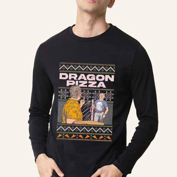 David Portnoy Dragon Pizza Ugly Christmas Sweatshirt