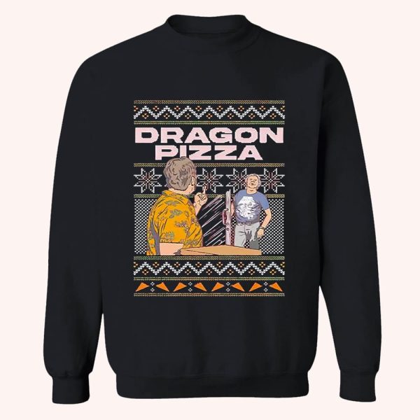 David Portnoy Dragon Pizza Ugly Christmas Sweatshirt