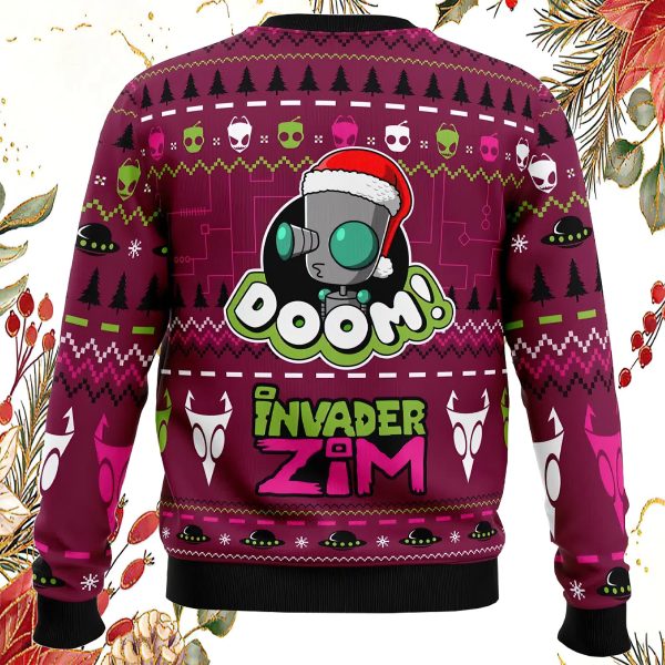 Doom Invader Zim Ugly Christmas Sweater