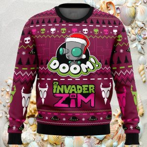 Doom Invader Zim Ugly Christmas Sweater1
