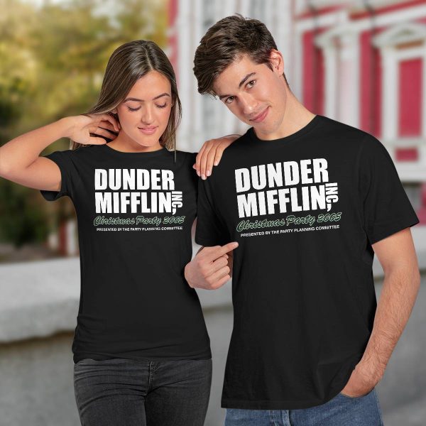 Dunder Mifflin Inc Christmas Party 2005 Presented By The Party Planning Committee Shirt