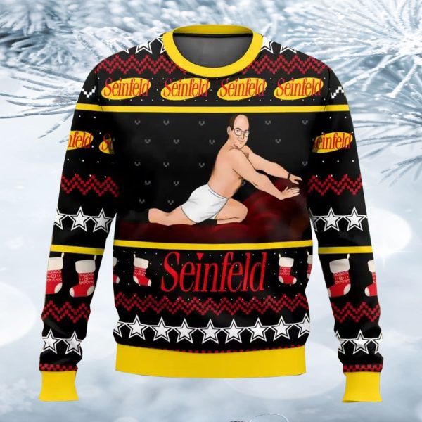 George Costanza Seinfeld Ugly Christmas Sweater