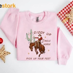 Giddy Up Jingle Horse Pick Up Your Feet Sweatshirt