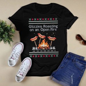 Glizzies Roasting Tacky Christmas Sweater1