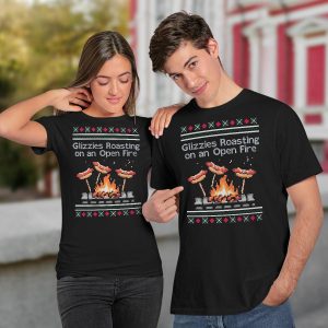 Glizzies Roasting Tacky Christmas Sweater2