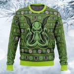 Green Cthulhu Ugly Christmas Sweater