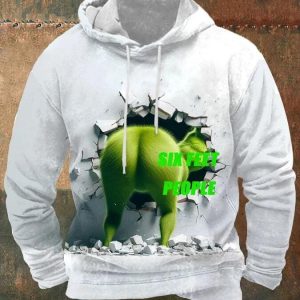 Green Monster Six Feet People Christmas Hoodie