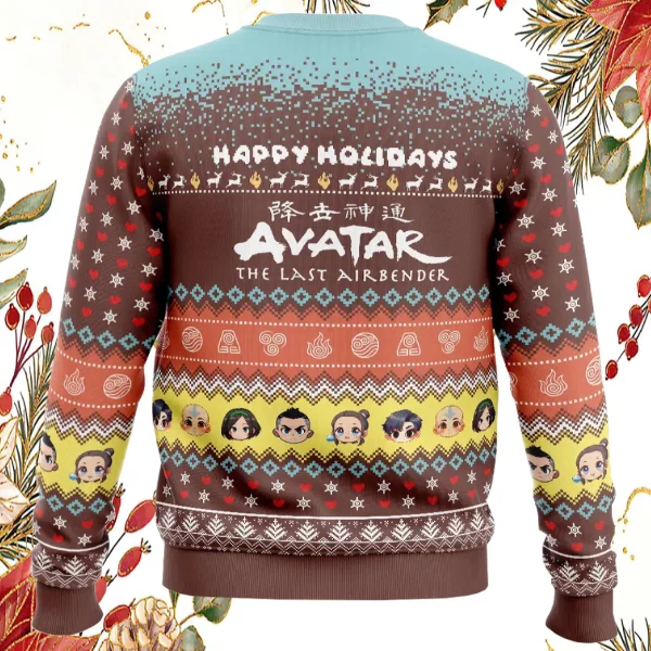 Happy Holidays Avatar The Last Airbender Ugly Christmas Sweater