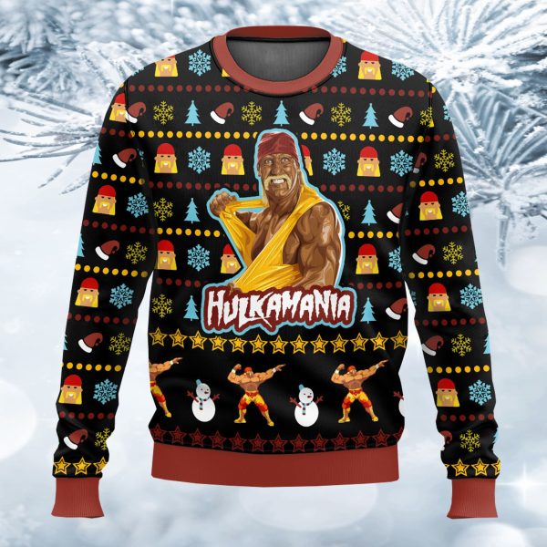 Hulk Hogan Hulkamania Ugly Christmas Sweater