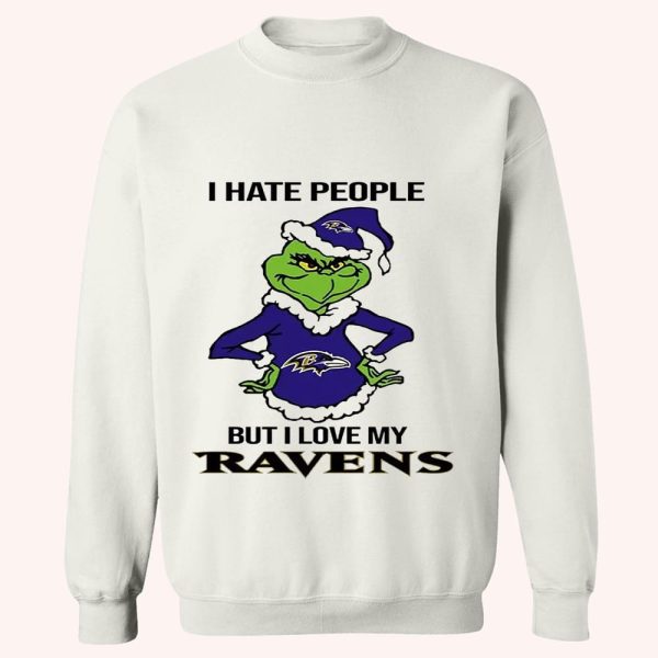 I Hate People But I Love My Ravens Shirt