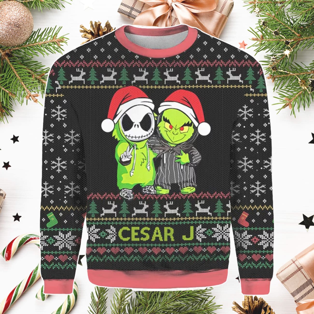 Jack Skellington Ugly Christmas Sweater - Icestork