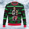 Jungle All The Way Arnold Schwarzenegger Ugly Christmas Sweater