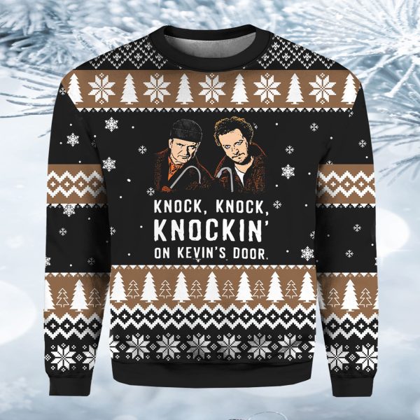 Knock Knocking Home Alone Ugly Sweater