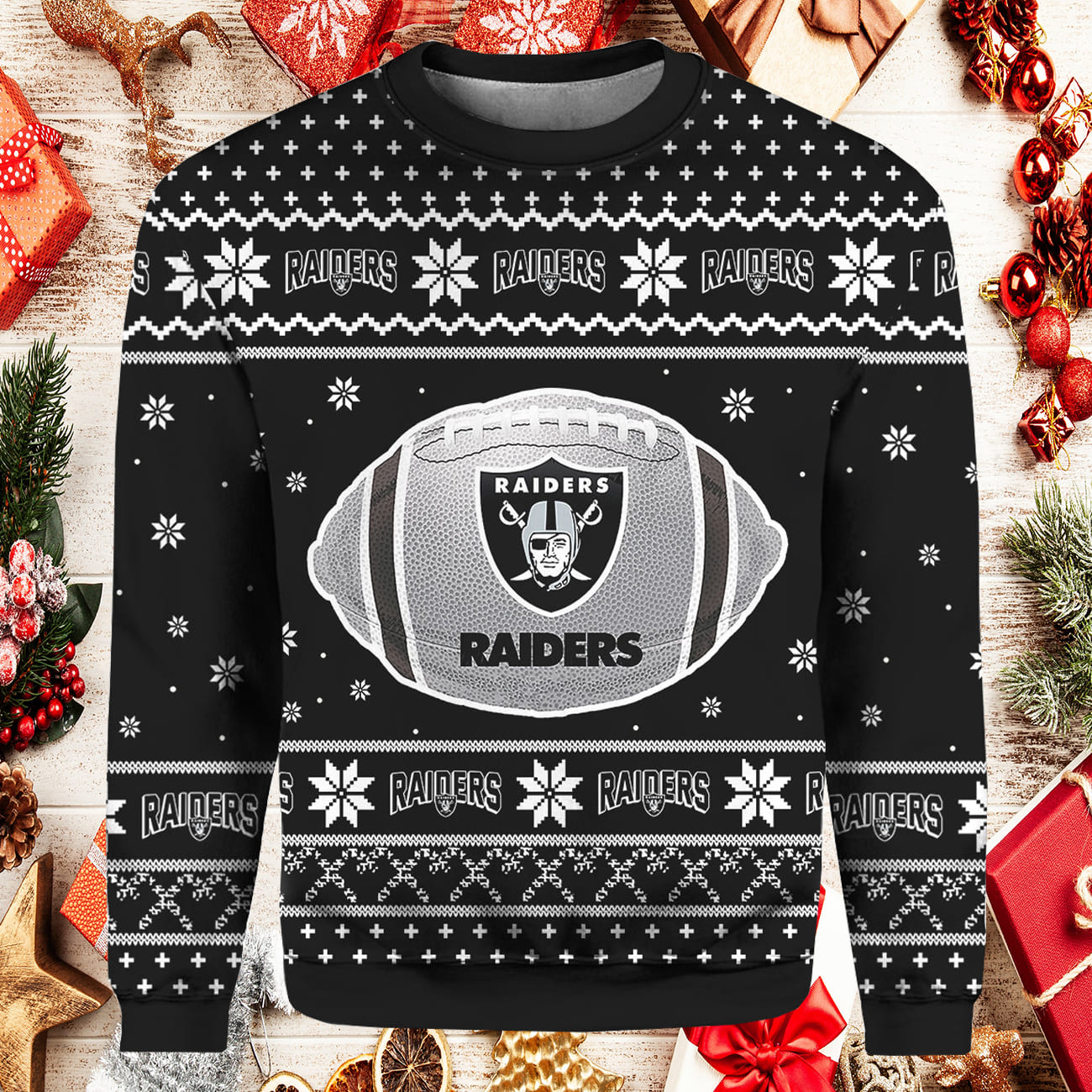 Raiders Ugly Christmas Sweater - Icestork