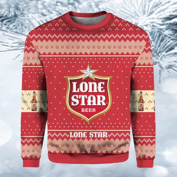 Lone Star Beer Ugly Christmas Sweater