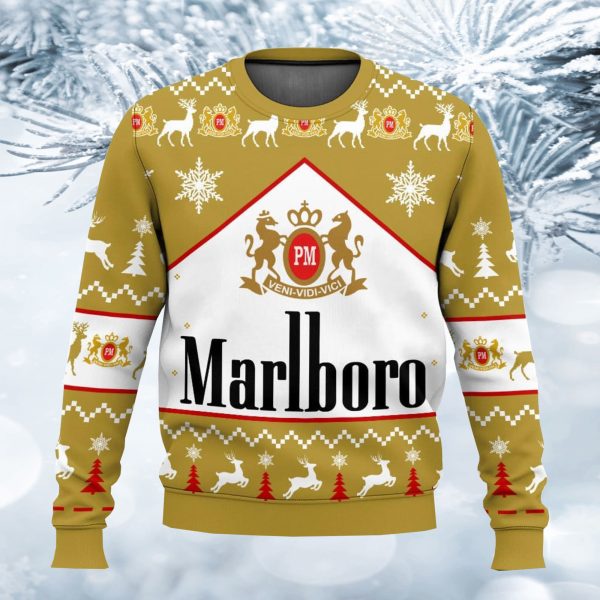 Marlboro Gold Ugly Christmas Sweater