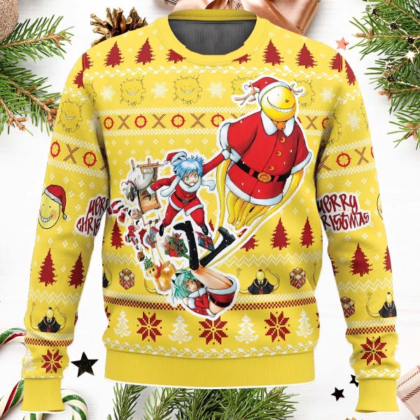 Merry Christmas Assassination Classroom Ugly Christmas Sweater