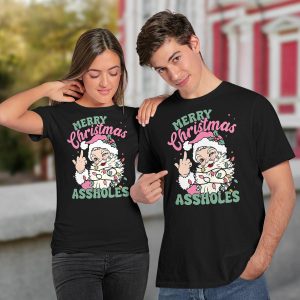 Merry Christmas Assholes Shirt3