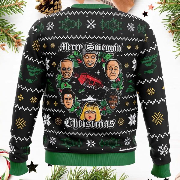 Merry Smeggin Christmas Red Dwarf Ugly Christmas Sweater