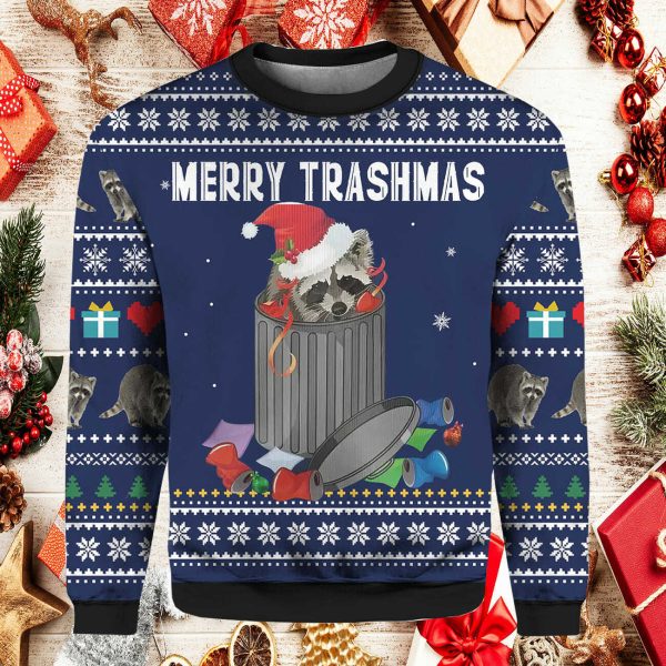 Merry Trashmas Ugly Christmas Sweater