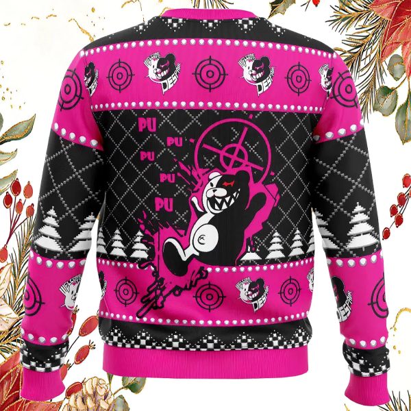 Monokuma Despair Dangan Ronpa Ugly Christmas Sweater
