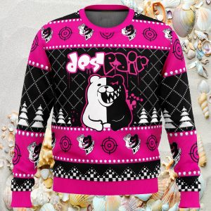 Monokuma Despair Dangan Ronpa Ugly Christmas Sweater1