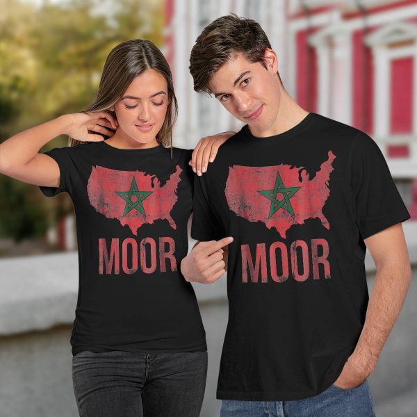 Moorish American America Amexem Moroccan Flag Shirt
