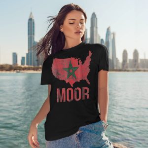 Moorish American America Amexem Moroccan Flag Shirt3