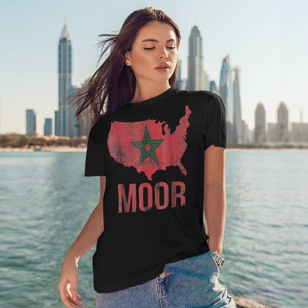 Moorish American America Amexem Moroccan Flag Shirt
