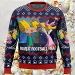 Move It Football Head Hey Arnold Ugly Christmas Sweater