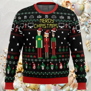 Nerdy Christmas The IT Crowd Ugly Christmas Sweater