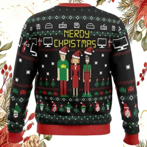 Nerdy Christmas The IT Crowd Ugly Christmas Sweater3