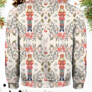 Nutcracker Print Contrast Paneled Sweatshirt1